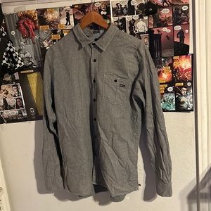Volcom large classic fit button up long sleeve 1 pocket